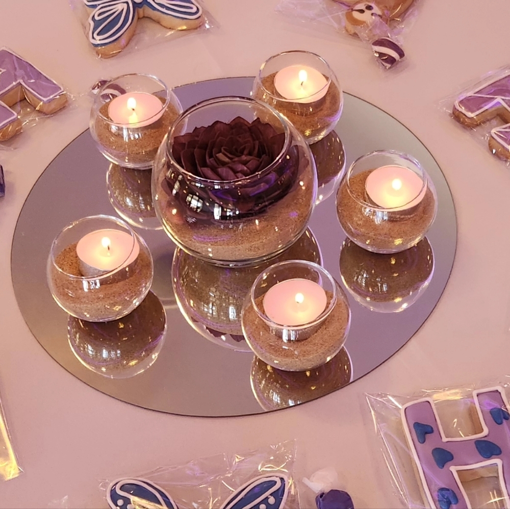 Mirror centerpieces